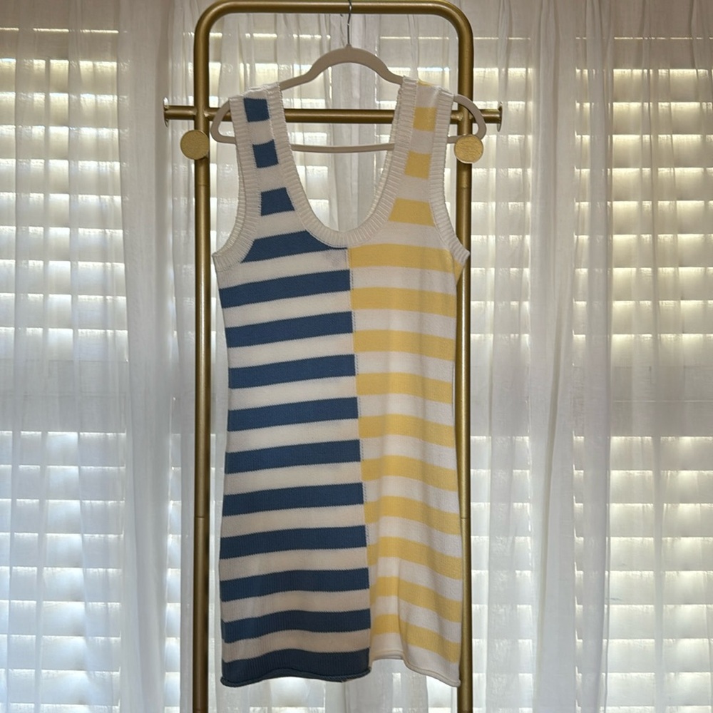 Staud striped knit dress